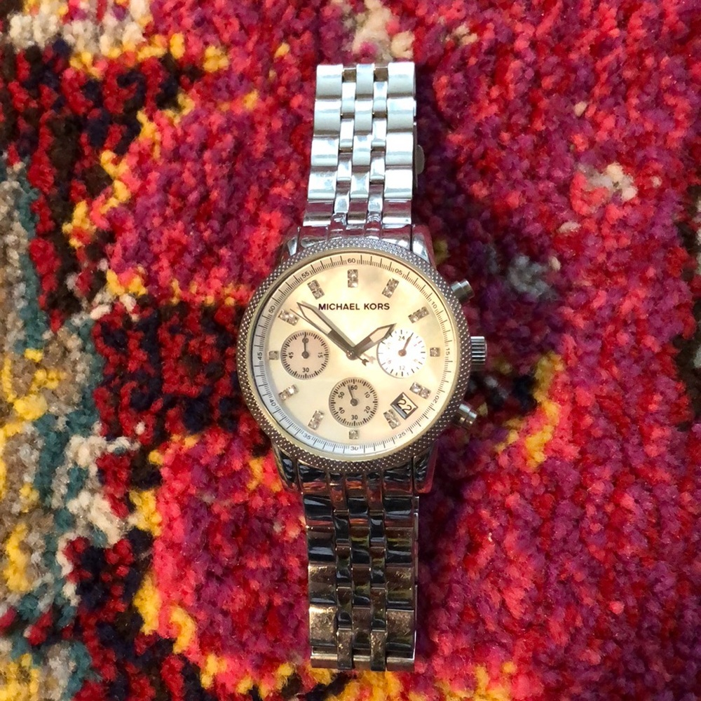 Michael Kors Blitz Silver Watch